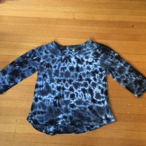 M/L mid-sleeve tie-dye pajama shirt